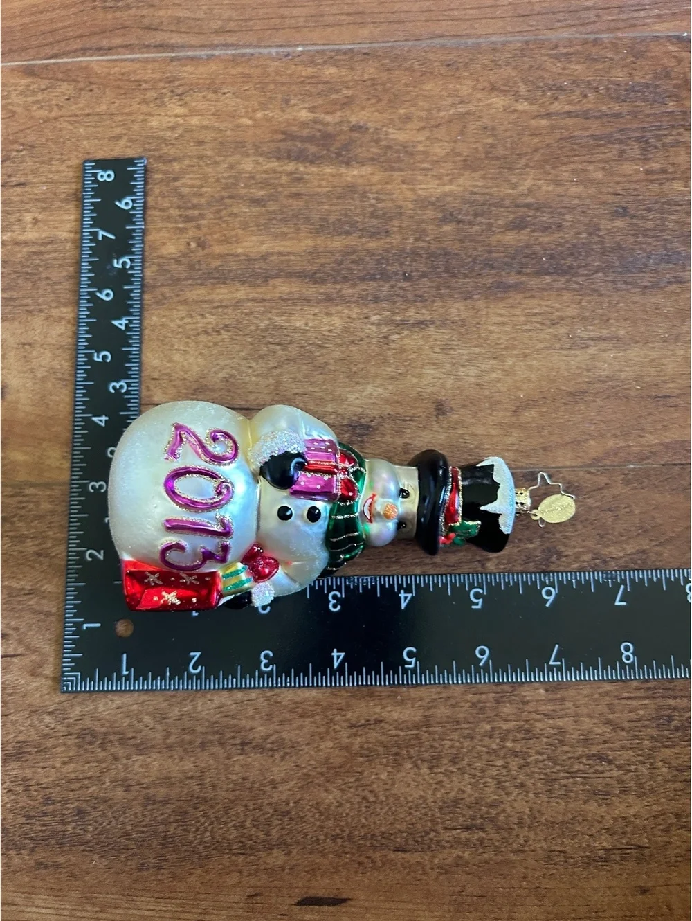 Christopher Radko 2013 Snowman Christmas Ornament